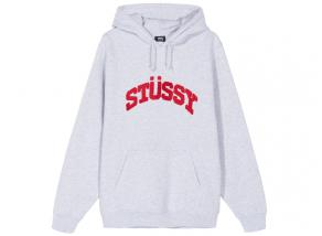 Stussy Chenille Arch Hood Ash