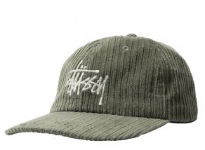 Stussy Corduroy Big Logo Low Pro Cap Olive