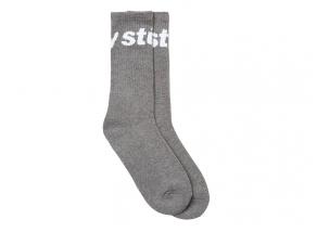 Stussy Jacquard Logo Socks Grey