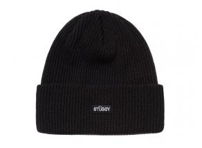 Stussy Small Patch Watchcap Beanie Black