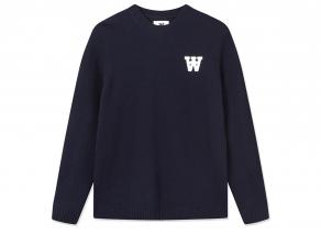 Wood Wood Kevin Lambswool Jumper Navy