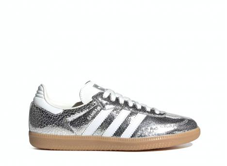 Adidas Samba OG Silver Metallic / Cloud White / Core White JR0035