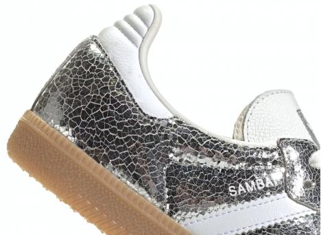 Adidas Samba OG Silver Metallic / Cloud White / Core White JR0035