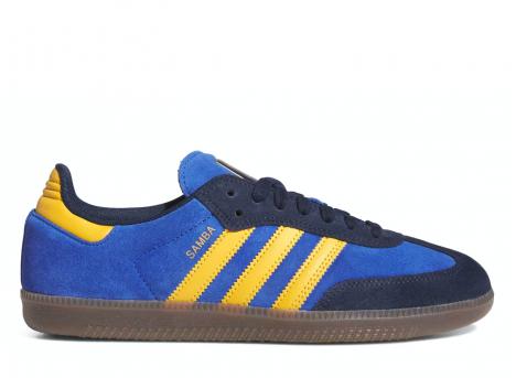 Adidas Skateboarding Samba ADV Collegiate Navy / Preloved Yellow / Royal Blue HQ9283