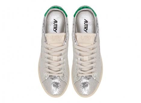 Autry Dallas Low ADLW TI01 Wom Paillet / Silver / Green