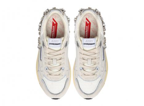 Autry Hyperway Low TJ01 Suede / Strass / Mesh White / Silver