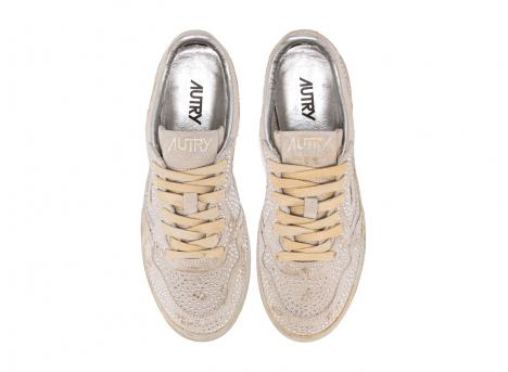 Autry Medalist Low AULWNA01 Wom / Suede Strass White