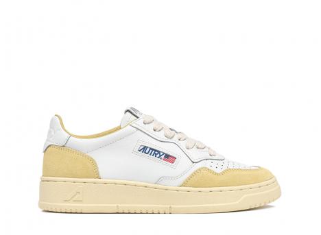 Autry Medalist Low FT08 Soft Leather / Suede White / Straw