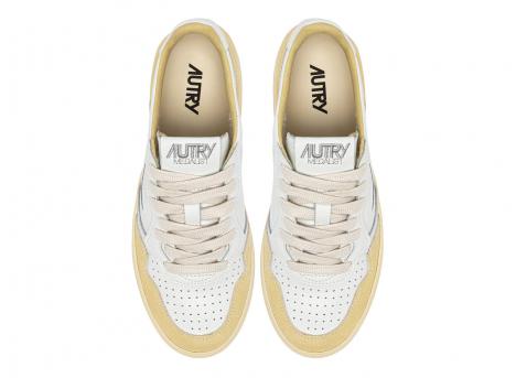 Autry Medalist Low FT08 Soft Leather / Suede White / Straw