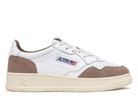 Autry Medalist Low GS43 GOAT / Suede White / Tobacco
