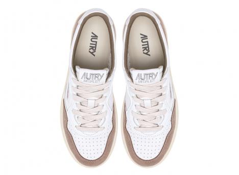 Autry Medalist Low GS43 GOAT / Suede White / Tobacco