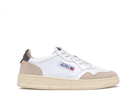 Autry Medalist Low LS01 Leather Suede White / Morel