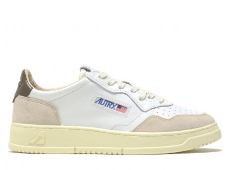 Autry Medalist Low LS15 Leather / Suede White / Teak