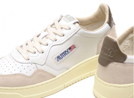 Autry Medalist Low LS15 Leather / Suede White / Teak