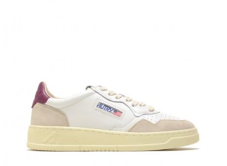 Autry Medalist Low LS73 White / Raspberry
