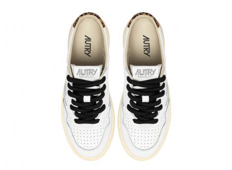 Autry Medalist Low OC01 Leather / Swoll White / Leopard