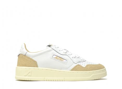 Autry Medalist Low PK02 Leather Sparked White / Ecru