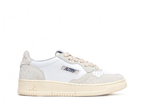 Autry Medalist Low TA01 Leather Stars White / White