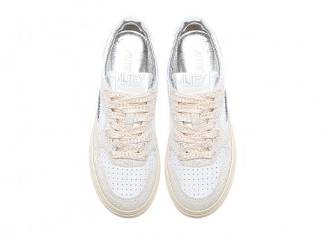 Autry Medalist Low TA01 Leather Stars White / White