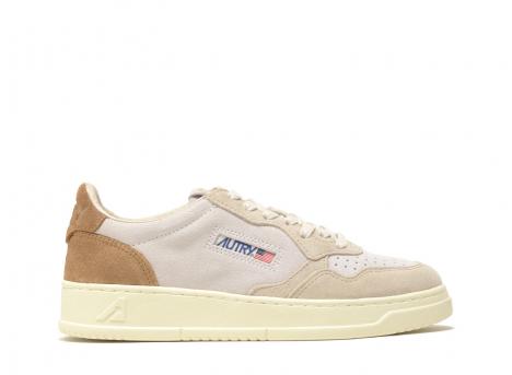 Autry Medalist Low TS01 Tricolor Suede Sand / Cigar