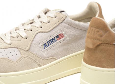 Autry Medalist Low TS01 Tricolor Suede Sand / Cigar