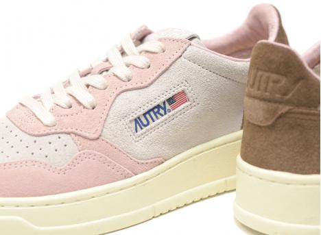 Autry Medalist Low TS04 Tricolor Suede Powder / Ebony
