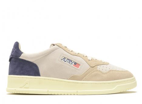 Autry Medalist Low TS29 Tricolor Suede Sand / Blue