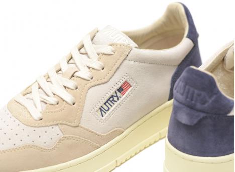 Autry Medalist Low TS29 Tricolor Suede Sand / Blue