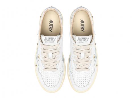 Autry Medalist Low WE01 Leather / Flower White / Rutabaga