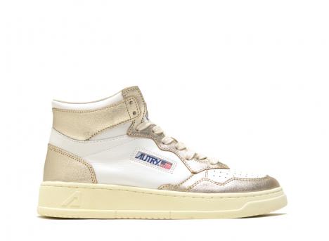 Autry Medalist Mid WB16 leather White / Platinum