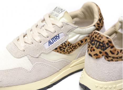 Autry Reelwind Low EP01 Suede / Nylon Pony White / Leopard