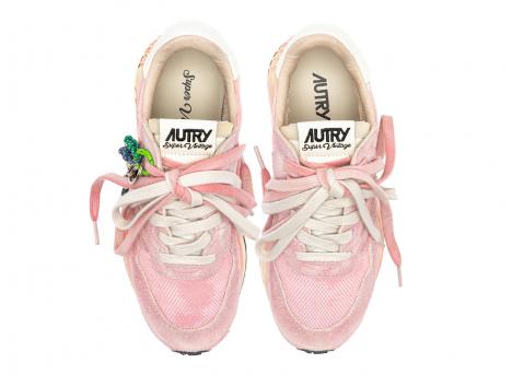 Autry Reelwind Super Vintage Low YS02 Suede / Nylon White / Red