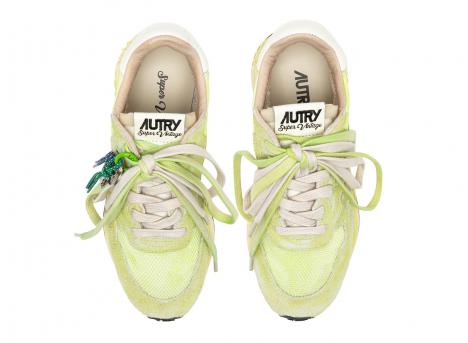 Autry Reelwind Super Vintage Low YS05 Suede / Nylon White / Electric