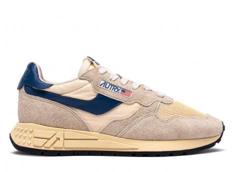 Autry Reelwind UT27 Suede Ecru / Ensign Blue