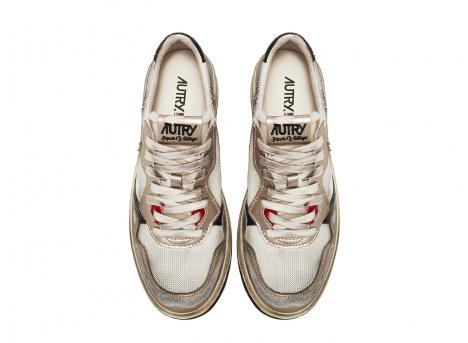 Autry Super Vintage MS09 Mesh Suede White / Gold