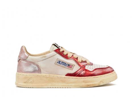 Autry Super Vintage MT01 Metal Leather Red / Pink