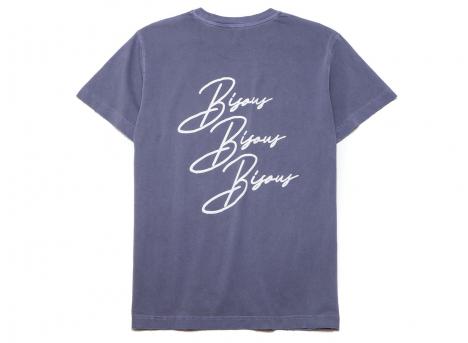 Bisous Skateboards Cigarette Tshirt Petrol Blue