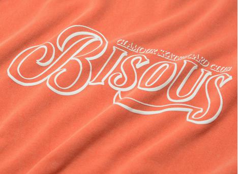 Bisous Skateboards Crewneck Glamour Washed Red