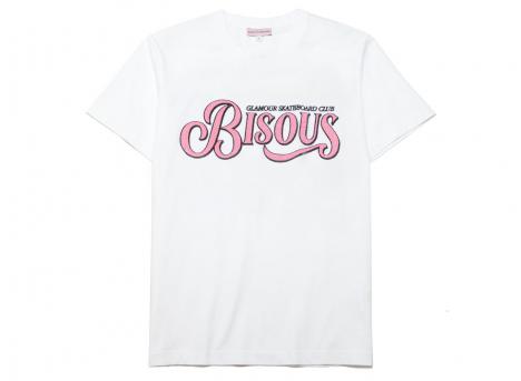 Bisous Skateboards Glamour Caviar Tshirt White