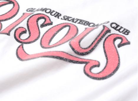 Bisous Skateboards Glamour Caviar Tshirt White