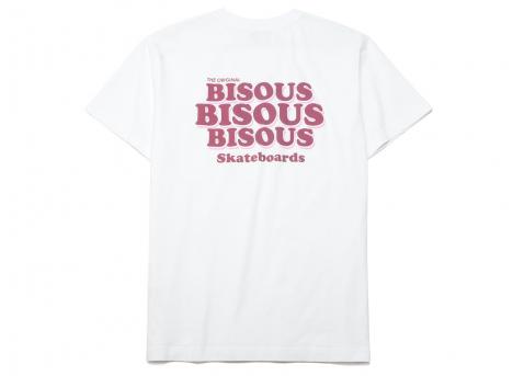 Bisous Skateboards Grease Tshirt White