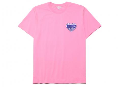 Bisous Skateboards Heart Tshirt Pink