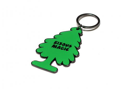 Bisous Skateboards Keyring Arbre Magique