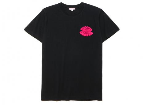 Bisous Skateboards Lips Tshirt Black