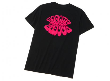 Bisous Skateboards Lips Tshirt Black