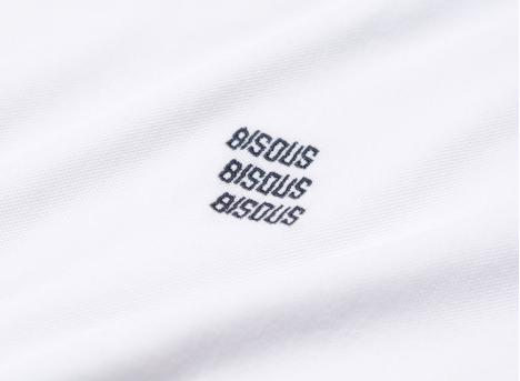 Bisous Skateboards Piquet Basic Tshirt White