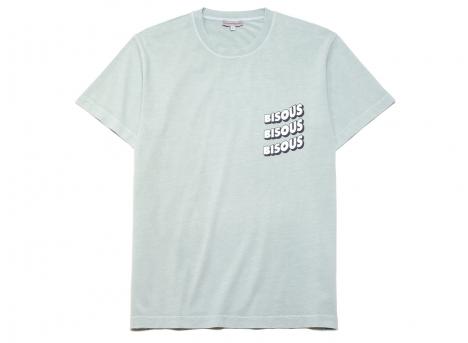 Bisous Skateboards Sonics Tshirt Light Grey