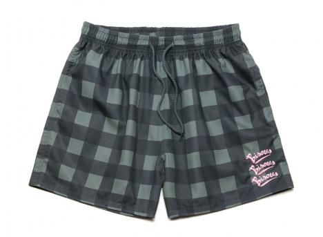 Bisous Skateboards Swimshort Gianni Green Check