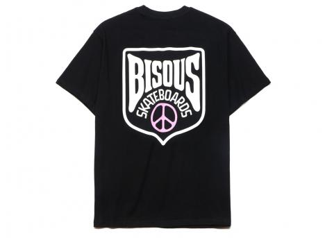 Bisous Skateboards Tshirt Blason Black