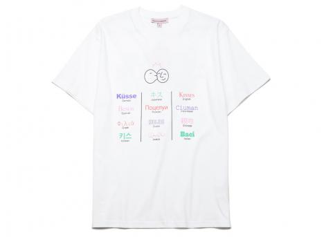 Bisous Skateboards Tshirt Body Language White